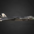 Modern Stealth Fighter Jet with Camouflage Paint and Advanced Aerospace Design