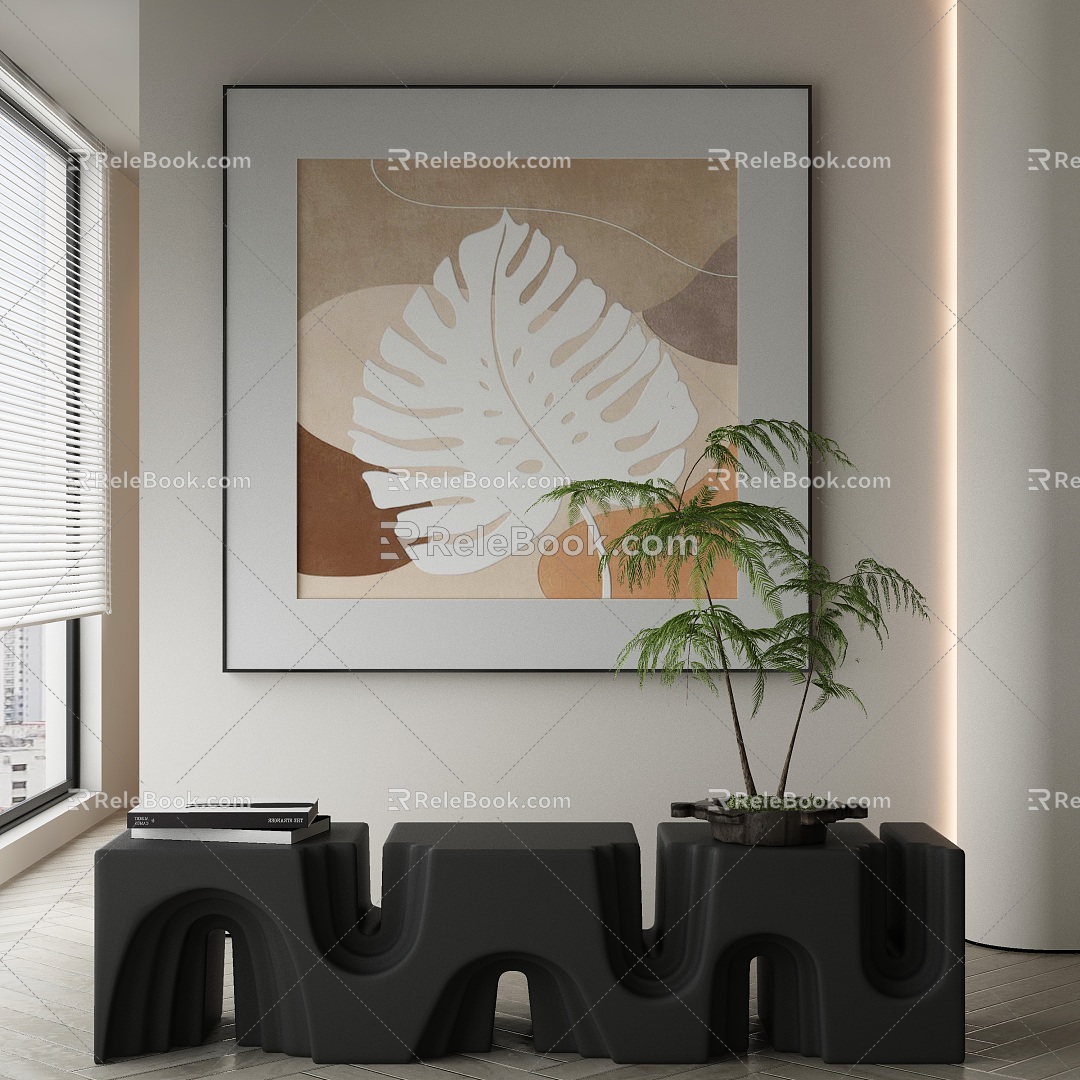 modern decorative painting 3d model