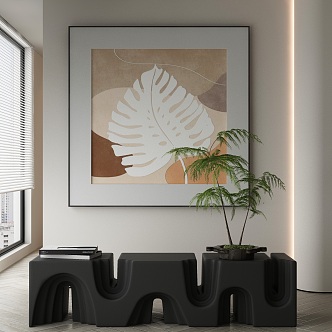 modern decorative painting 3d model