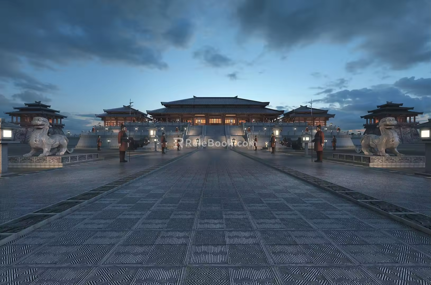 chinese ancient architecture 3d model