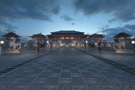 chinese ancient architecture 3d model