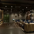 Basketball Themed KTV Interior Featuring Modern Design Sofa Seating And Sports Decorations