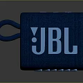 JBL Blue Portable Bluetooth Speaker with Hook Design for Wireless Audio Playback 3d model