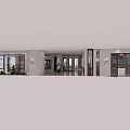 Modern Dining Room Interior With Large Windows City View And White Chairs