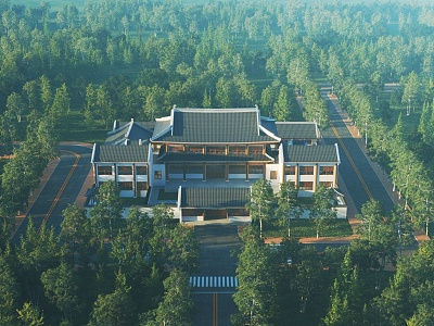 Bird's-eye view of the building of the courtyard bird's-eye view of the courtyard 3d model