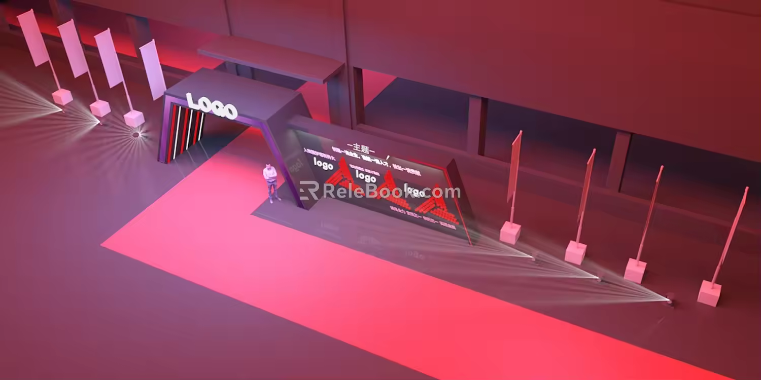 Modern Door Head 3d model