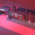 Modern Door Head 3d model