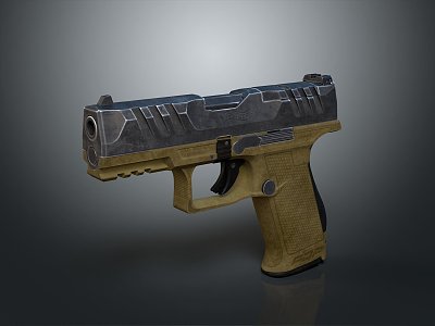 pistol semi-automatic pistol automatic pistol modern weapon hot weapon hot weapon gun military 3d model