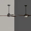 Elegant Modern Ceiling Fans With Wooden Blades And Decorative Bases For Interior