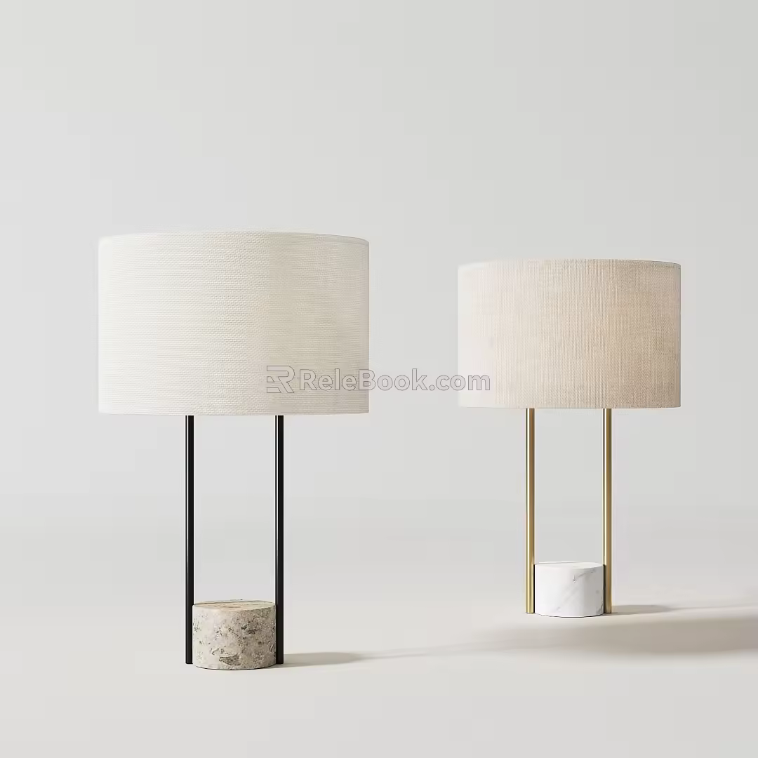 Modern Table Lamp Simple Table Lamp 3d model