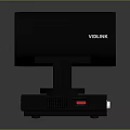 Bosch Video Conference Camera with Red Ring Lens Black Desktop Base and Interface Ports