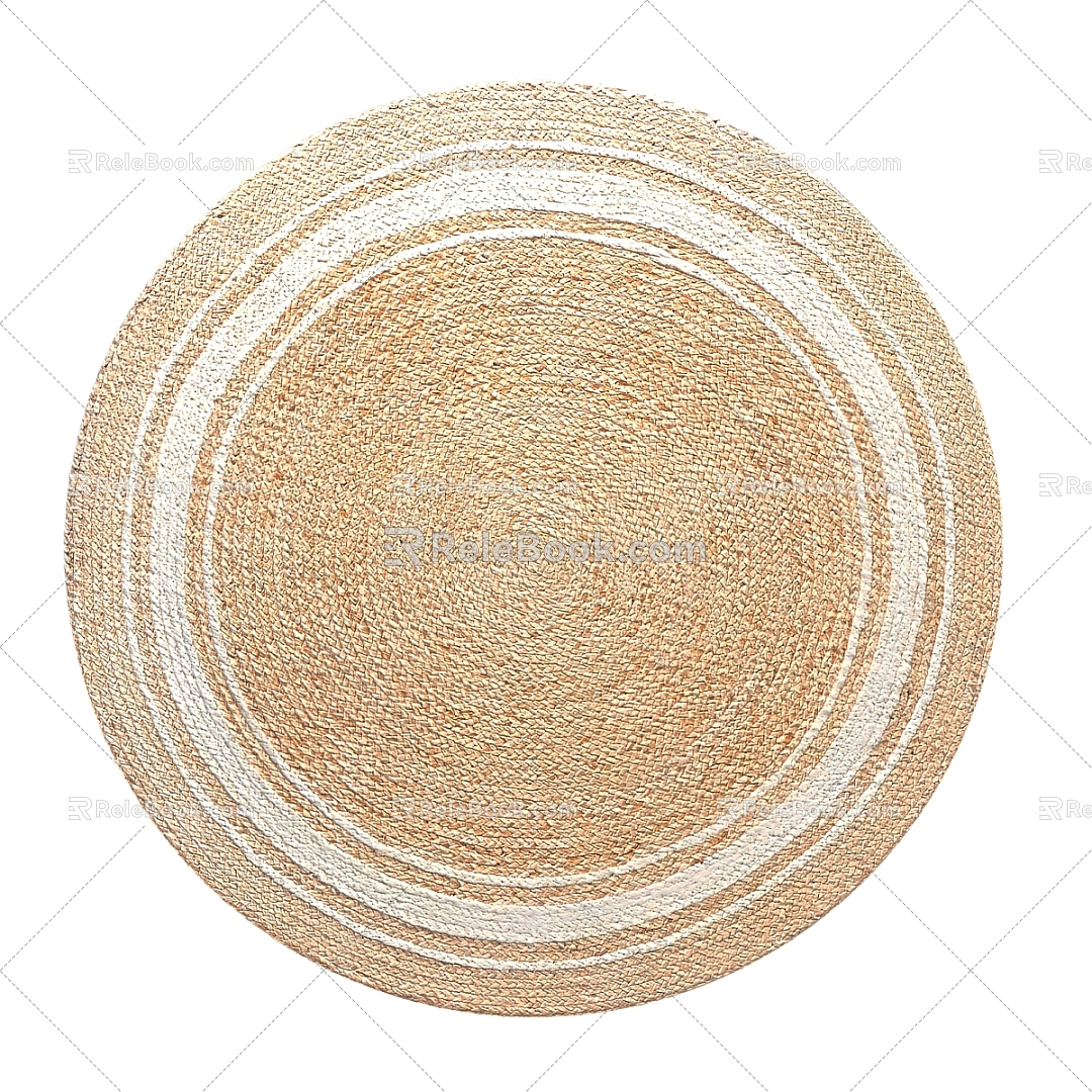 Round carpet 3d model