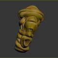 Yellow Twisted Coiled Soft Fabric Towel As Daily Decorative Household Item