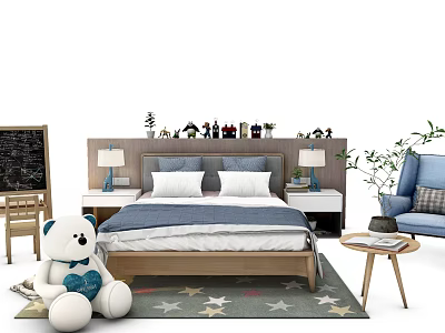 Children's bed 3d model