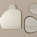 Unique Shaped Decorative Mirrors For Modern Home Wall Decor 3d model