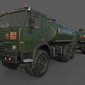 Green Heavy Duty Multi Wheel Tanker Truck With Trailer For Fuel Transportation