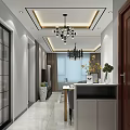 Modern Light Luxury Living And Dining Room With Stylish Chandelier And Comfortable Sofa Interior Design