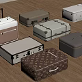Assorted Stylish Luggage Collection With Vintage Modern Designs And Leather Canvas Materials