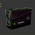 EAG Laser Sights Product Box With Green Indicator Light And Purple Exterior Design