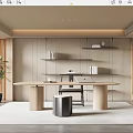 Modern study 3d model
