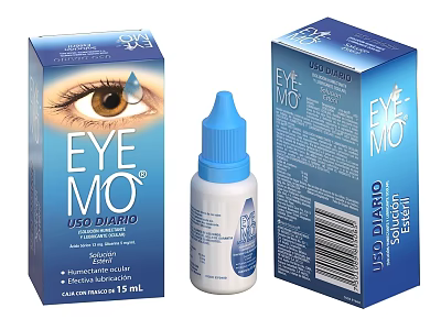 EYE MO LIPO DIAMOND Eye Drops Medical Device 15ml Relief Care Solution 3d model