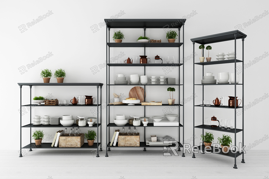 Industrial LOFT Storage Rack model