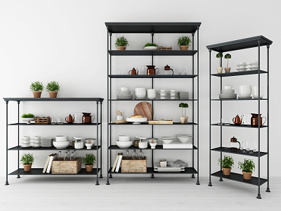 Industrial LOFT Storage Rack model