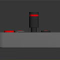 Gray Controller Device With Two Joysticks Red Buttons And START Button