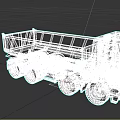 Green Military Dump Truck With Heavy Duty Body And Multi Wheel Structure