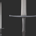 Long Sword Weapon Medieval Weapon Ancient Weapon Sword Alhazard Excalibur Long Sword Weapon Medieval Weapon 3d model