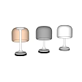 Modern Elegant Glass Table Lamp With Amber Gradient Shade And Clear Base