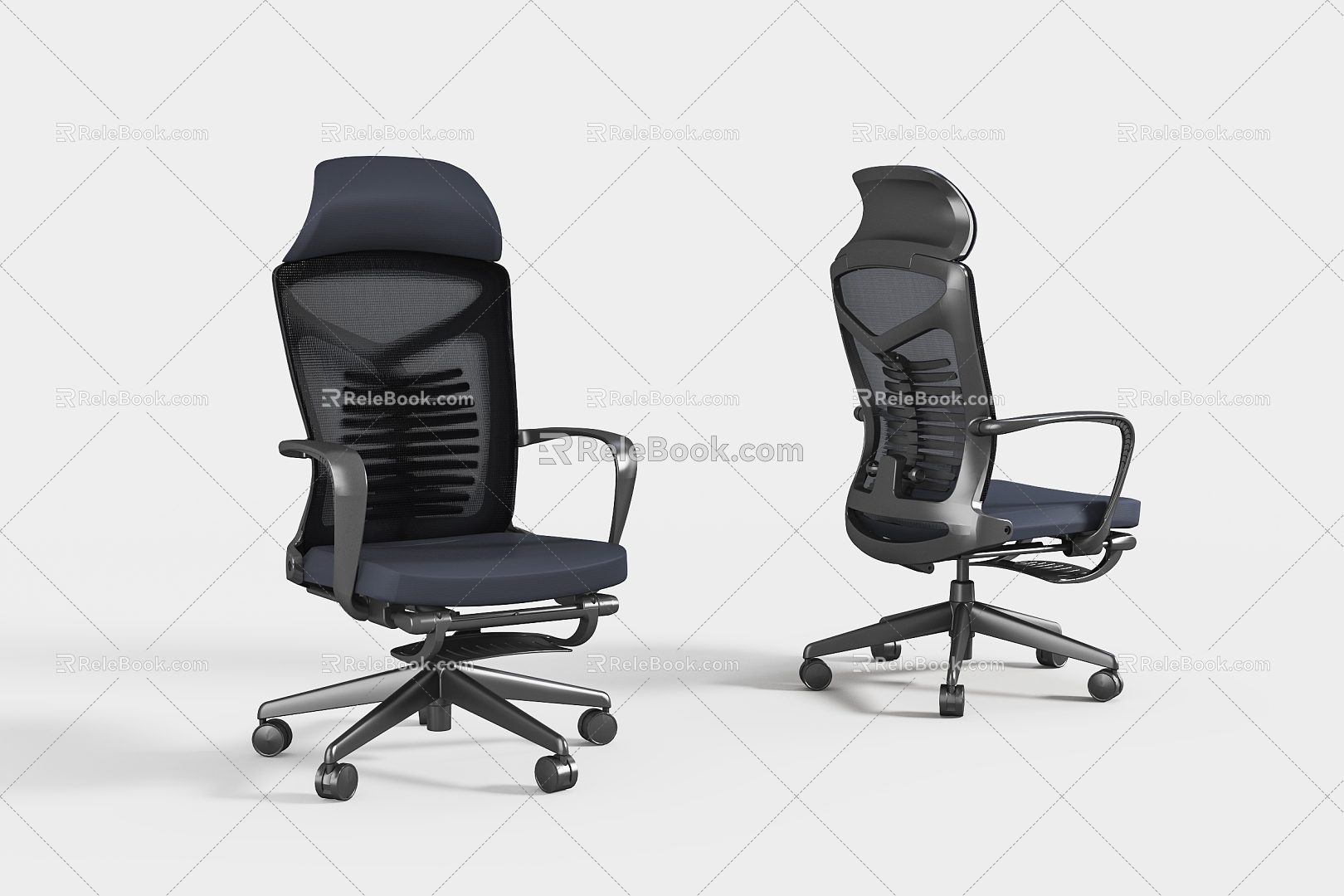 Office Chair Staff Chair Swivel Chair 3d model