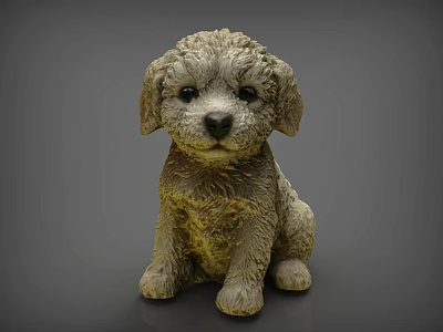 Cute Plush Reptile Toy Sitting on Gray Background Looking Adorable 3d model