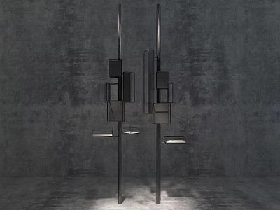Industrial LOFT display stand item display stand 3d model