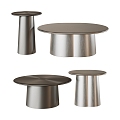 Modern metal coffee table side table 3d model