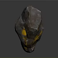 Natural Irregular Stone With Brown Gray And Yellow Veins For Decoration