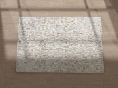 Modern Square Carpet Cowhide Carpet model