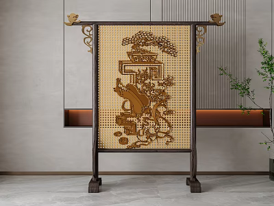 Screen partition 3d model