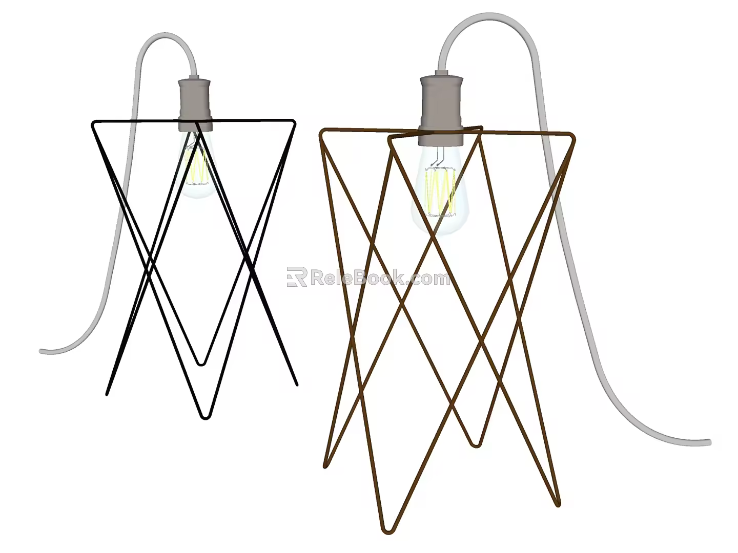 Industrial LOFT Table Lamp Iron Table Lamp 3d model