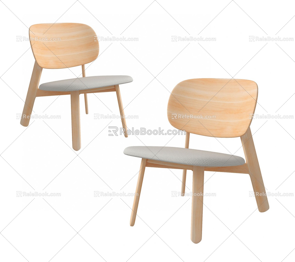 Leisure chair small stool model