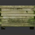 Wooden Rectangular Garden Ornament Planter With Soil For Outdoor Decorative Use