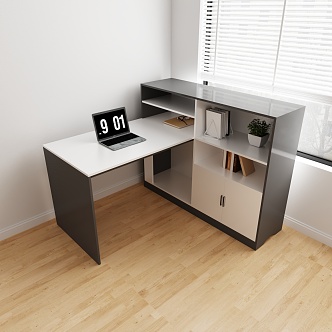 Desk Staff Table 3d model