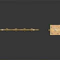 Decorative Wind Chime With Hanging Ornaments And Elegant Candle Holder With Gold Ring Design