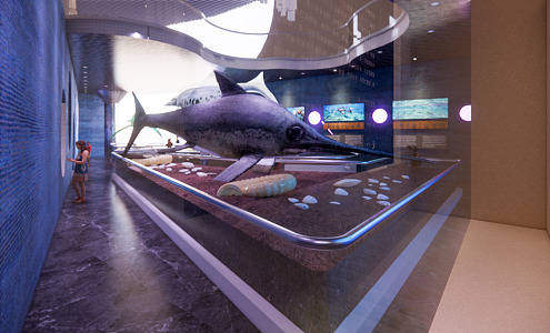 Modern Aquarium 3d model