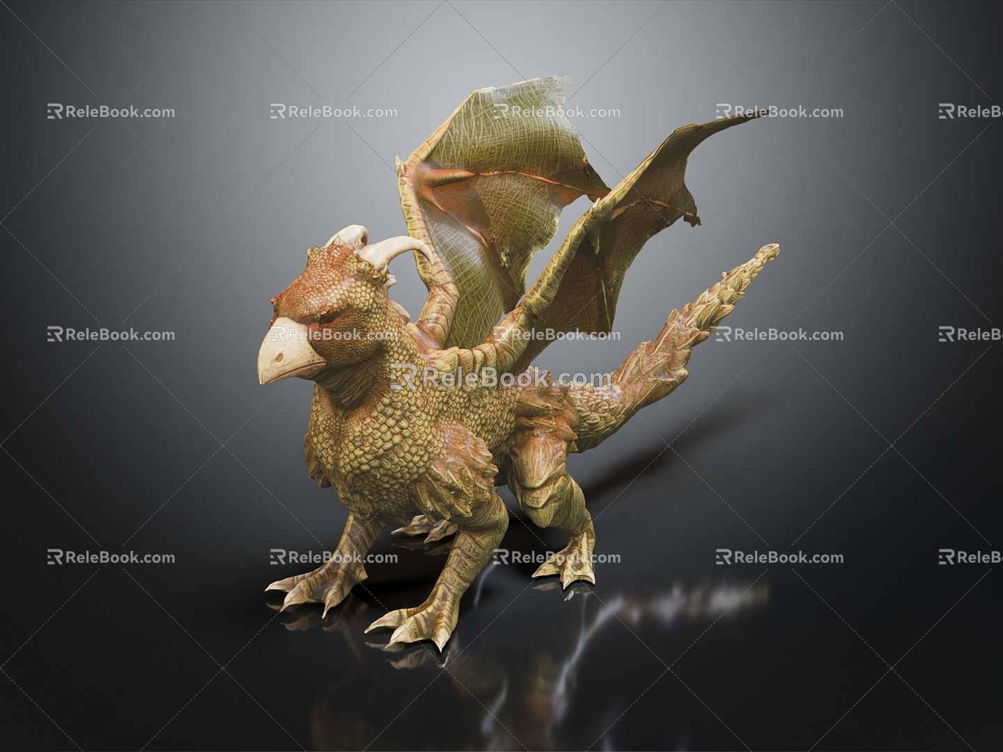 Modern Griffin Lion Beast Eagle Beast Sphinx 3d model