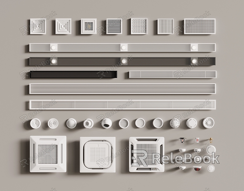 Air conditioning air outlet ceiling air conditioning model