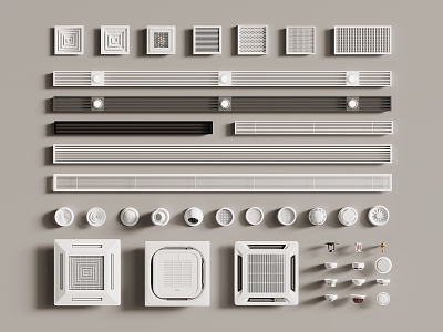 Air conditioning air outlet ceiling air conditioning model