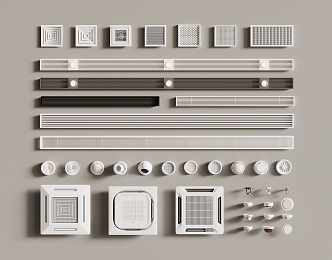 Air conditioning air outlet ceiling air conditioning 3d model