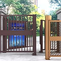 Smart Community Entrance Gate With License Plate Recognition Security System