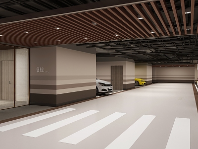 Underground parking 3d model